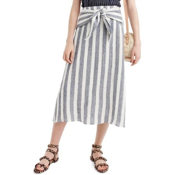 J. Crew Dresses & Skirts - NWT J. Crew Womens Point Sur Tie-Waist Linen Skirt